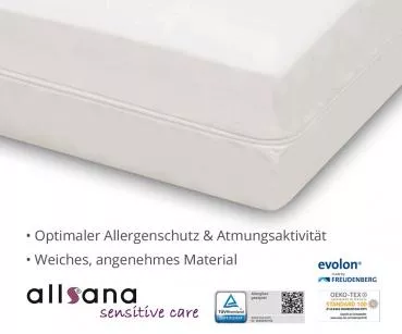 Allsana sensitive care Matratzen-Topper-Bezug 140x200x8cm
