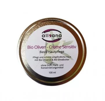 allsana Bio Olivencreme, Basis Hautpflege, 100 ml