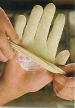 Baumwoll- Fingerhandschuhe extra klein