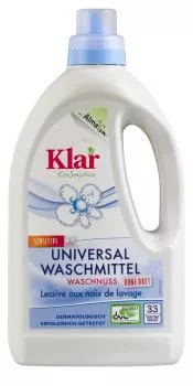 KLAR Universal Flüssigwaschmittel mit Waschnuss 1,5 l