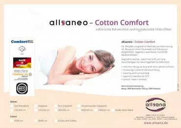 allsaneo® cotton comfort Steppbett 200x200 cm