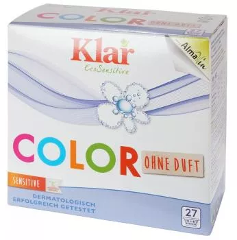 Klar Color Waschpulver ohne Duft, 1,375 kg