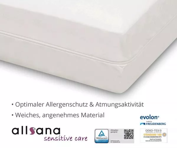 Allsana sensitive care Matratzen-Topper-Bezug 200x200x8cm