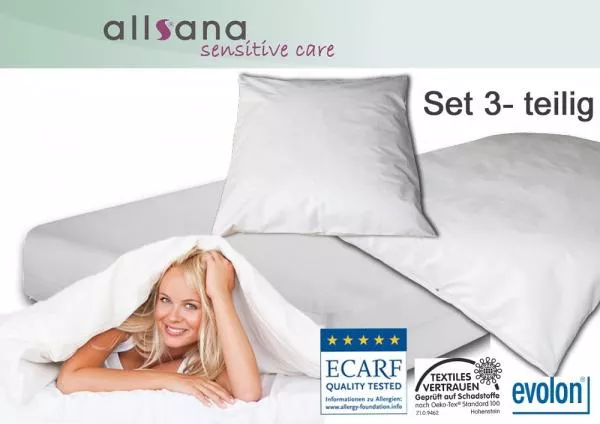 Allsana Encasing Set: 90x200x16/155x220/40x80cm