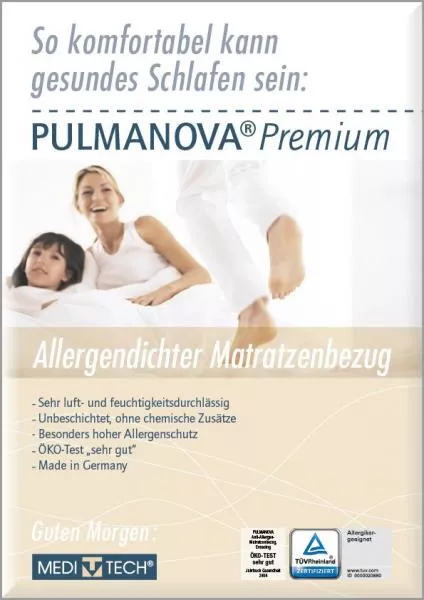 PULMANOVA Premium Matratzenbezug 090x190x20 cm